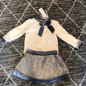 Cozy dressy skirt set